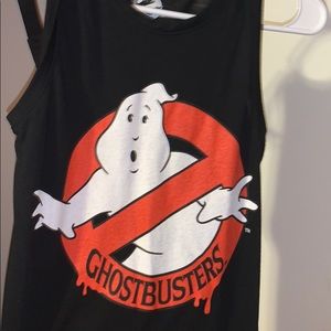 sleeveless ghostbusters shirt